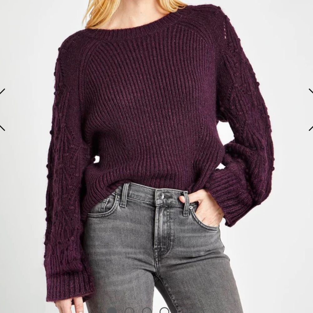 Splendid Dark Maroon Sweater NWT
